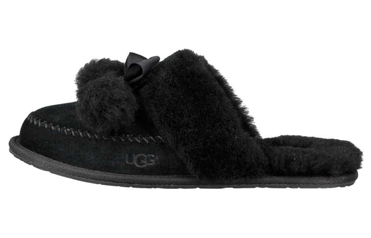 (Women) UGG Hafnir Slippers 'Black' 1017544-BLK
