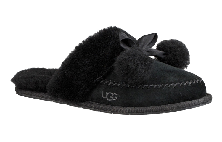 Lookbook (Women) UGG Hafnir Slippers 'Black' 1017544-BLK