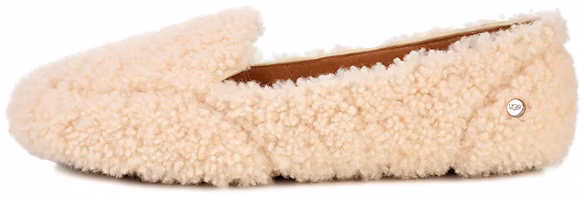 (Women) UGG Hailey Fluff Loafer Slip-On 'Natural' 1095108-NAT (Women) UGG Hailey Fluff Loafer Slip-On 'Natural' 1095108-NAT