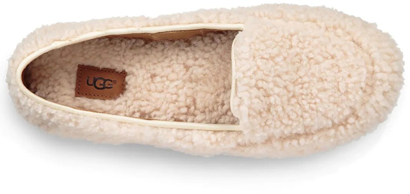 (Women) UGG Hailey Fluff Loafer Slip-On 'Natural' 1095108-NAT Shop (Women) UGG Hailey Fluff Loafer Slip-On 'Natural' 1095108-NAT