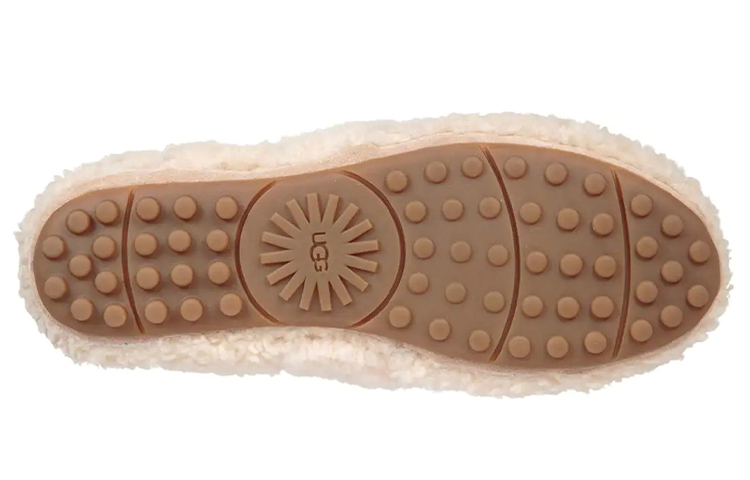 Purchase (W) UGG 海莉蓬松乐福鞋“一脚蹬”天然色 1095108-NAT