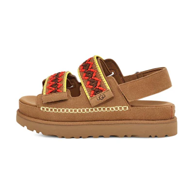 (W) UGG Heritage Braid 'Chestnut CMFT Thick Sole Fashion Sandal'