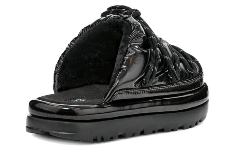 Shop (W) UGG 高光滑面太空滑沙拖鞋 黑色 1149033-BLK