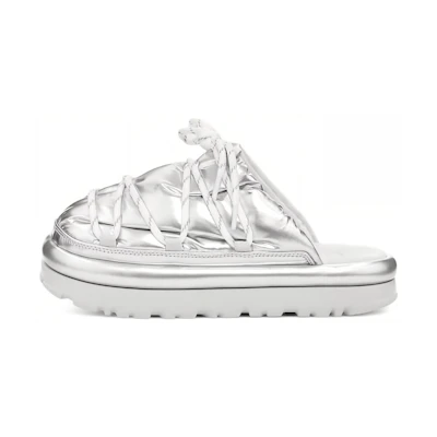 (W) UGG Hi Shine Spaceslider Slide Silver