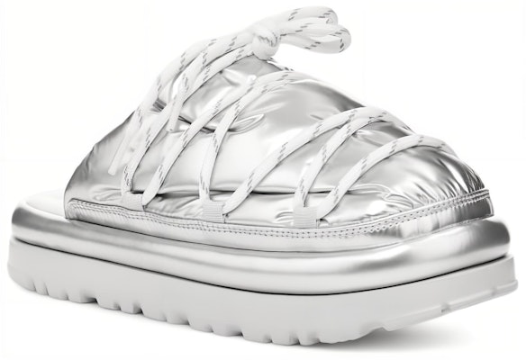 (W) UGG Hi Shine Spaceslider 银色拖鞋 1149033-SLVR Lookbook (W) UGG Hi Shine Spaceslider 银色拖鞋 1149033-SLVR