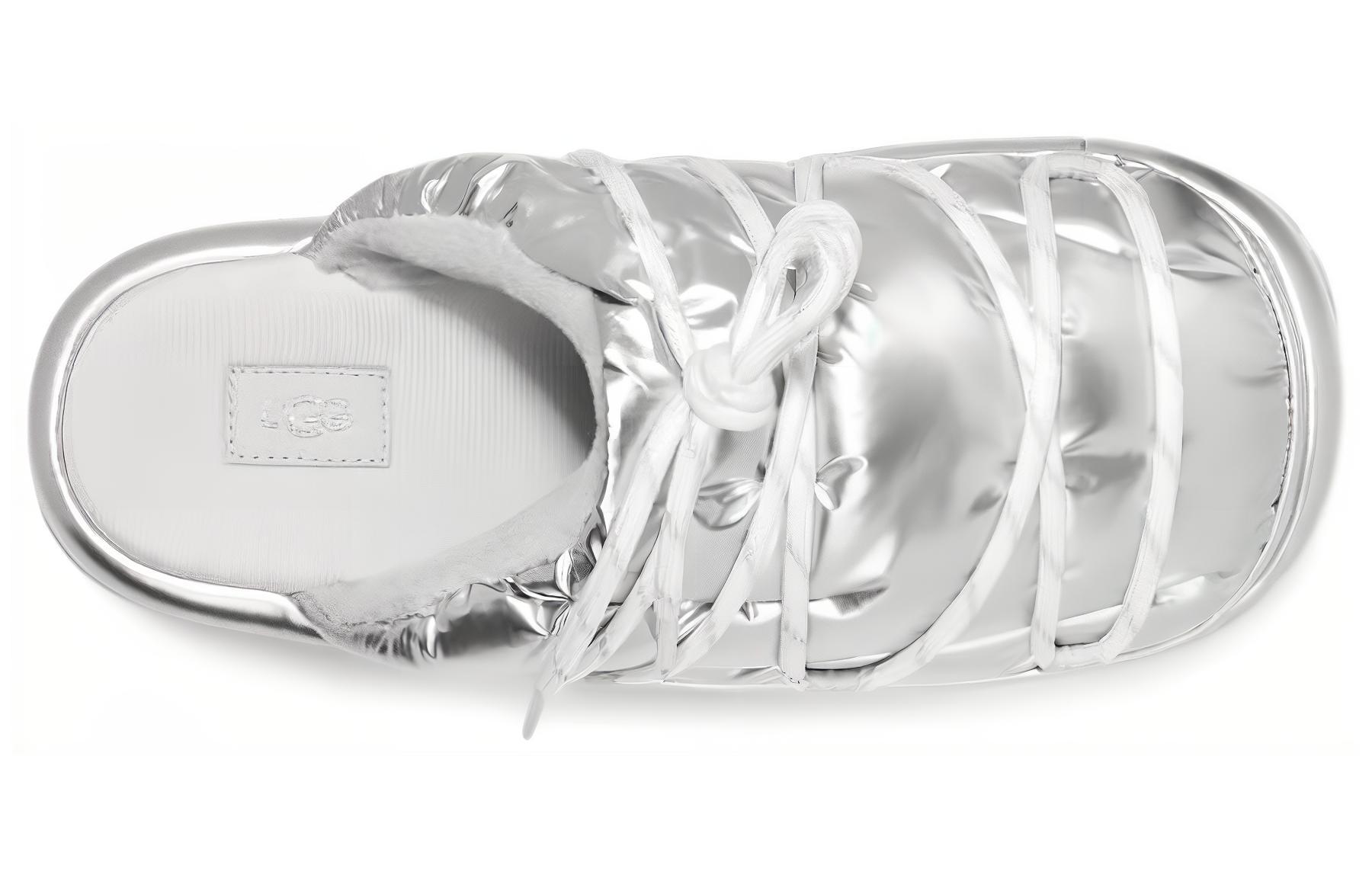 Shop (W) UGG Hi Shine Spaceslider 银色拖鞋 1149033-SLVR