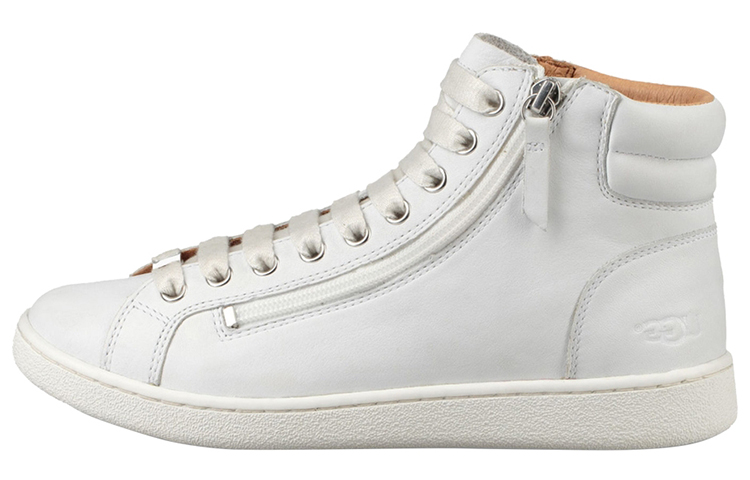 (W) UGG Olive Leather Trainer 'White'