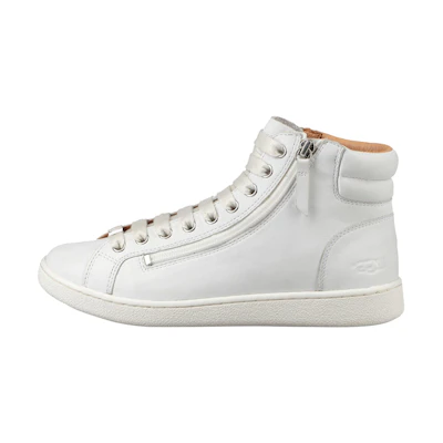 (W) UGG Olive Leather Trainer 'White'