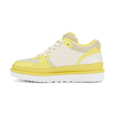 (W) UGG Highland Casual Skateboarding Shoes Yellow White