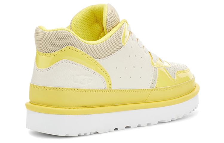 Shop (Women) UGG Highland Casual Skateboarding Shoes Yellow White 1115810-WSSM