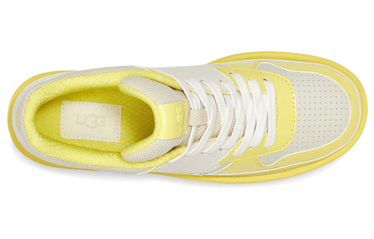 (W) UGG Highland Casual Skateboarding Shoes Yellow White 圖 5