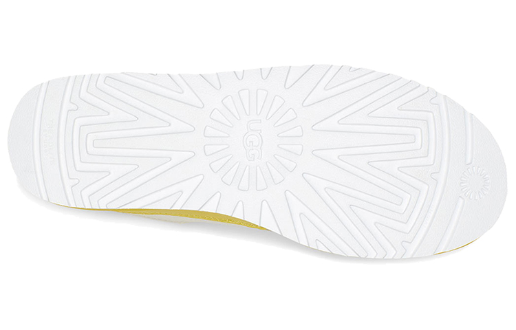 (W) UGG Highland Casual Skateboarding Shoes Yellow White 圖 6