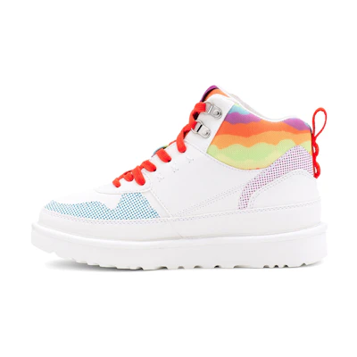 (W) UGG Highland Hi 'Cali Collage Rainbow Stripes'
