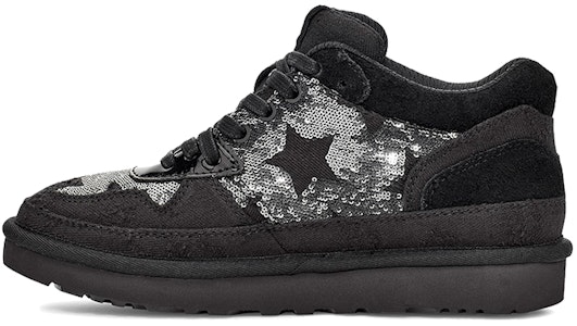 UGG Highland- 織物 系帶拼接低筒 時尚板鞋 女款 黑 Buy UGG Highland- 織物 系帶拼接低筒 時尚板鞋 女款 黑