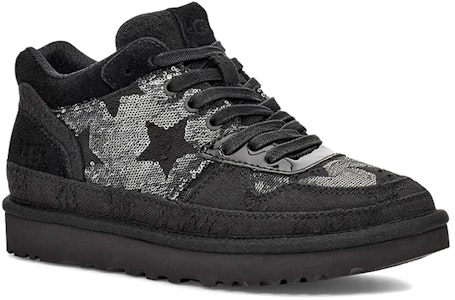 UGG Highland- 織物 系帶拼接低筒 時尚板鞋 女款 黑 Lookbook UGG Highland- 織物 系帶拼接低筒 時尚板鞋 女款 黑