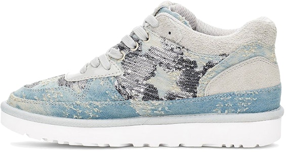 UGG Highland- 織物 繫帶拼接 時尚板鞋 女款 藍白 Buy UGG Highland- 織物 繫帶拼接 時尚板鞋 女款 藍白