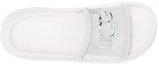 Shop (W) UGG 힐라마 슬라이드 화이트 실버 (UGG Hilama 슬라이드) 1109592-WHT