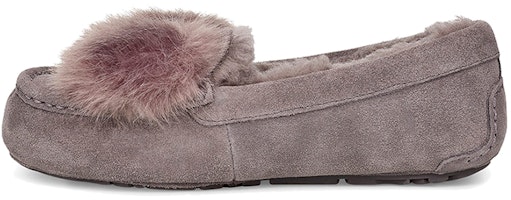 (Women) UGG Holiday Ansley Puff Bow 'Grey' 1103858-CHRC (Women) UGG Holiday Ansley Puff Bow 'Grey' 1103858-CHRC