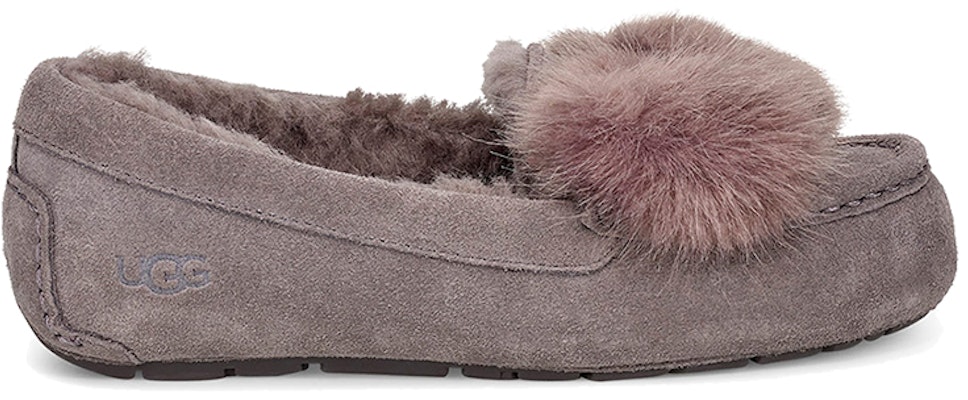 (W) UGG Holiday Ansley Puff Bow 'Abu-abu' 1103858-CHRC Order (W) UGG Holiday Ansley Puff Bow 'Abu-abu' 1103858-CHRC