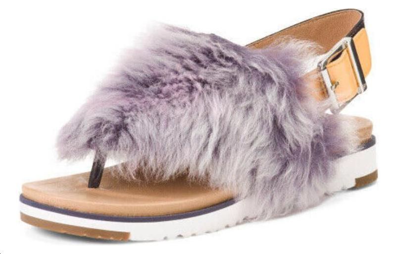 (Women) UGG HOLLY Large Fashion Dark Purple Sandals 1102770-MTPP