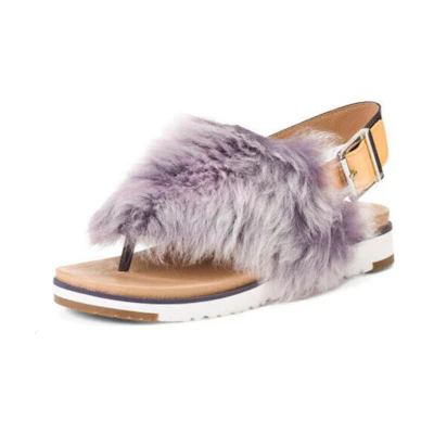 (W) UGG HOLLY Large Fashion Dark Purple Sandals