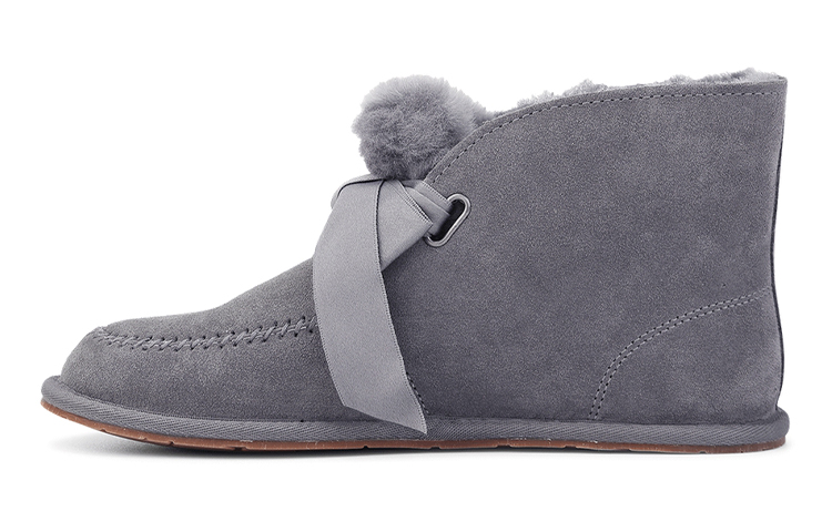 (Women) UGG Kallen Lace Lacing Fleece Lined Purple Gray 1119934-NHT