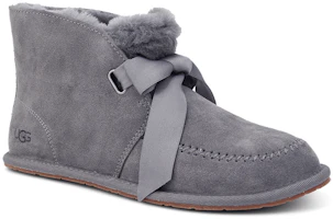 Lookbook (W) UGG Kallen Lace Schnürstiefel Fleece Gefüttert Lila Grau 1119934-NHT