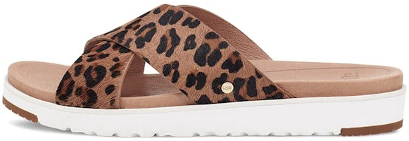 (Women) UGG Kari Brown 'Leopard Print Slide' 1119736-TAN (Women) UGG Kari Brown 'Leopard Print Slide' 1119736-TAN