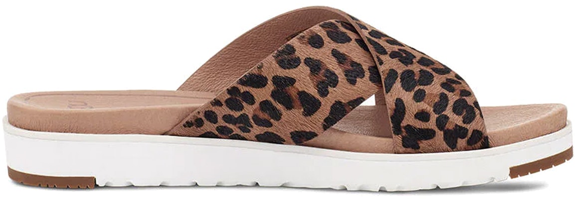 UGG Kari 豹紋滑梯一字型平跟時尚涼鞋 女款 棕褐色 Order UGG Kari 豹紋滑梯一字型平跟時尚涼鞋 女款 棕褐色