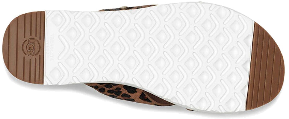 (Women) UGG Kari Brown 'Leopard Print Slide' 1119736-TAN Details for (Women) UGG Kari Brown 'Leopard Print Slide' 1119736-TAN