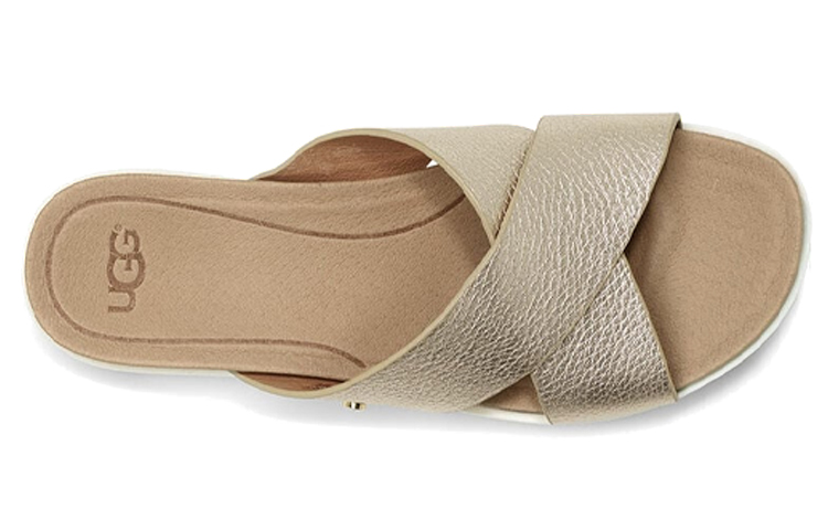 Shop (Women) UGG Kari Slide 'Gold' 1102911-GOLD