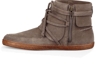 (Women) UGG Kavar Reid 'Grey Ribbon Short Boot' 1019129-SLA9(YC) (Women) UGG Kavar Reid 'Grey Ribbon Short Boot' 1019129-SLA9(YC)