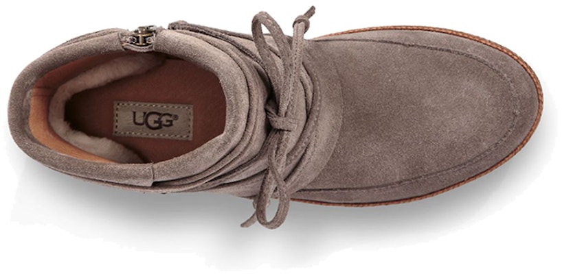 (Women) UGG Kavar Reid 'Grey Ribbon Short Boot' 1019129-SLA9(YC) Purchase (Women) UGG Kavar Reid 'Grey Ribbon Short Boot' 1019129-SLA9(YC)