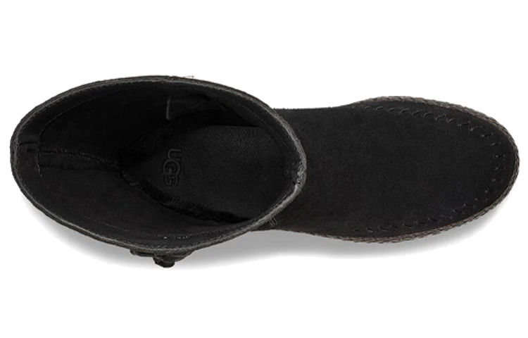 Shop (Women) UGG Kelleen 'Black Casual Zip High-Top' 1123599-BLKS