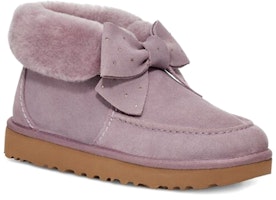 UGG Kyrina 牛反絨 蝴蝶結 中筒雪靴 女款 粉紫色 Lookbook UGG Kyrina 牛反絨 蝴蝶結 中筒雪靴 女款 粉紫色
