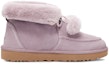 Order UGG Kyrina 蝴蝶蝦球羊毛皮 中筒雪地靴 女性版 粉紫色