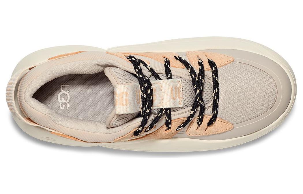 Lookbook UGG 牛分層皮 雅緻舒適 防滑耐磨 低筒 休閒生活鞋 女裝 陶土褐白色