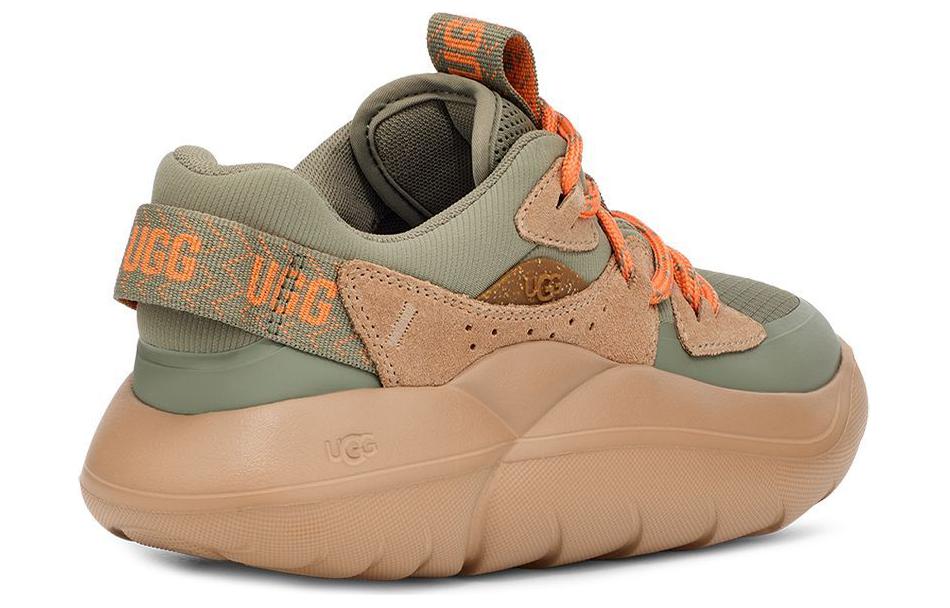 Lookbook UGG 牛分層皮革 舒適輕便 低筒 生活休閒鞋 女款 綠色