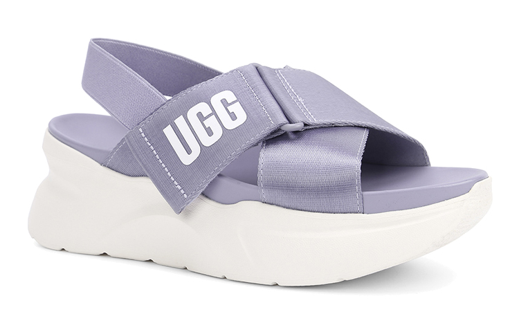 Lookbook (W) UGG La Breeze Offene Zehen Sandalen Weiß Lila ''Schwarz Weiß'' 1117354-JGL