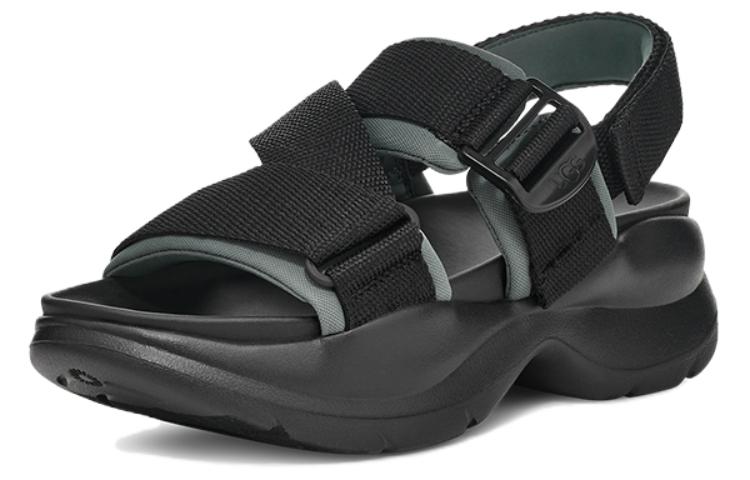 Order UGG 織物 舒適百搭 沙灘涼鞋 女款 黑色