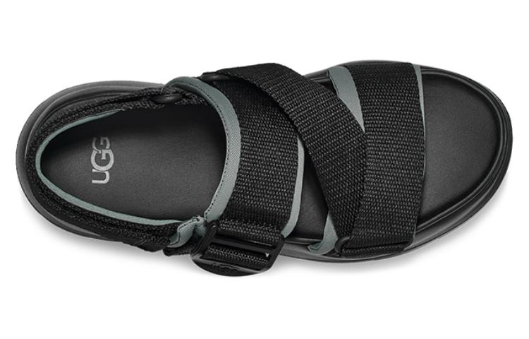 Shop UGG 織物 舒適百搭 沙灘涼鞋 女款 黑色
