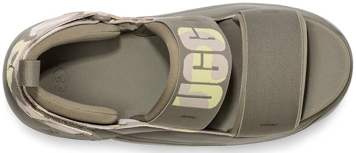 UGG LA 雲系列 織物 時尚迷彩 涼鞋 女款 苔綠色 Lookbook UGG LA 雲系列 織物 時尚迷彩 涼鞋 女款 苔綠色