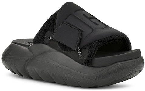 UGG LA 雲系列 織物 厚軟底 時尚涼拖 女款 黑色 Lookbook UGG LA 雲系列 織物 厚軟底 時尚涼拖 女款 黑色