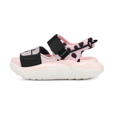 (W) UGG LA Cloud Collection Sandal 'Leopard Print Pink'