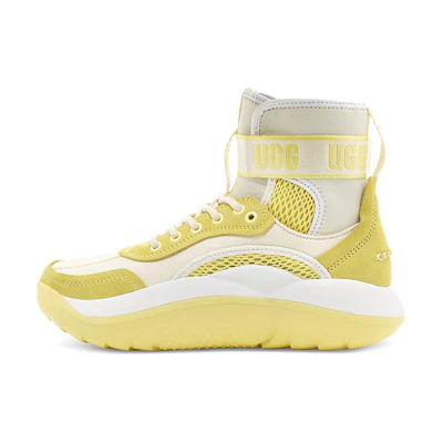 (W) UGG LA Cloud Hi White Yellow