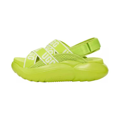 (W) UGG LA Cloud Sandal 'Green Leather'