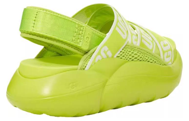 Lookbook UGG LA 雲系列 皮革 百搭舒適 沙灘涼鞋 女款 綠色