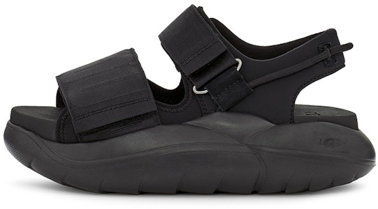 (W) UGG LA Cloud云系列黑色“布料厚底魔术贴凉鞋” 1125103-BLK Buy (W) UGG LA Cloud云系列黑色“布料厚底魔术贴凉鞋” 1125103-BLK