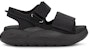 (W) Sandal Velcro Tapak Tebal UGG LA Cloud Series Hitam 'Kain' 1125103-BLK