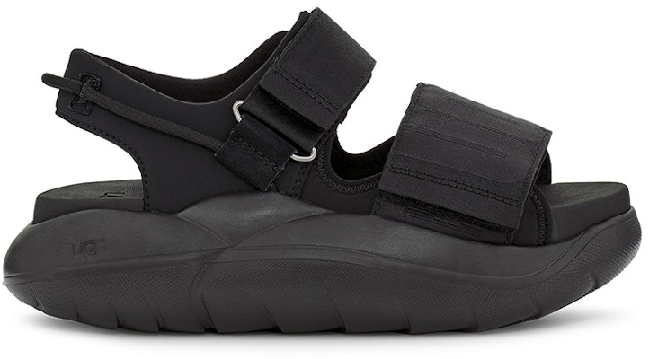 (W) Sandal Velcro Tapak Tebal UGG LA Cloud Series Hitam 'Kain' 1125103-BLK Order (W) Sandal Velcro Tapak Tebal UGG LA Cloud Series Hitam 'Kain' 1125103-BLK